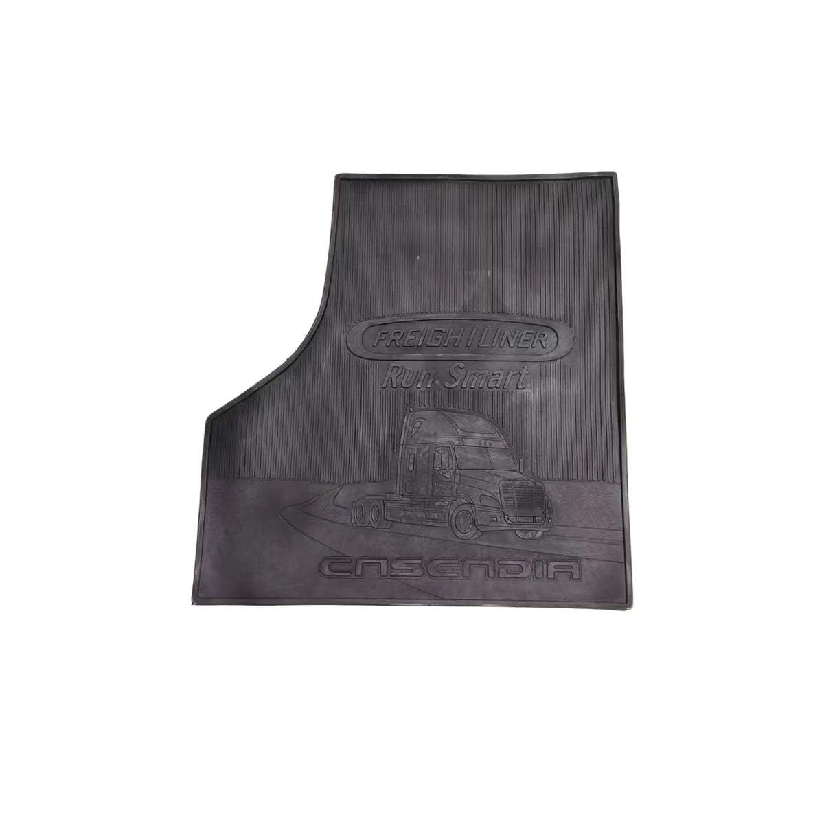 GA-FR-112 Rubber Floor Mat Right Side with Black Logo For Freightliner Cascadia 2018 2019 2020 2021 2022 2023 2024