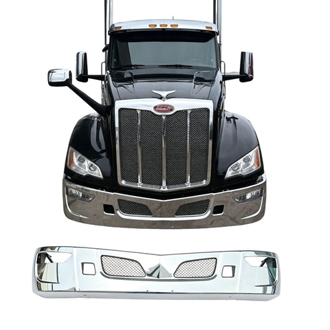 GA-PE-047A Steel Bumper ASSY with Fog Lamp Hole with Bracket For Peterbilt 579 2023 2024 2025 2026