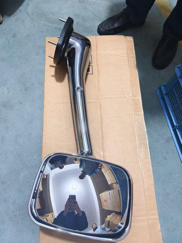 GA-FR-059C L Chrome Hood Mirror LH For Freightliner Cascadia 2008 2009 2010 2011 2012 2013 2014 2015 2016 2017