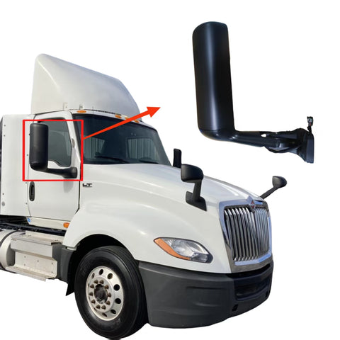 GA-IN-068B-R Black Door Mirror RH Assembly Motorize and Heating for International LT625 2018 2019 2020 2021 2022 2023 2024