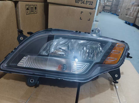 GA-IN-107A-L Halogen Headlight Black Left Side For International MV 2022 2023 2024