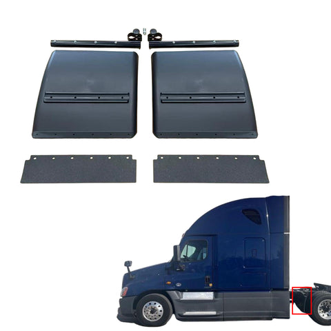 GA-FR-039B-Pair Quarter Fender  24"x24" with screw and rubber LH&RH For Freightliner Cascadia