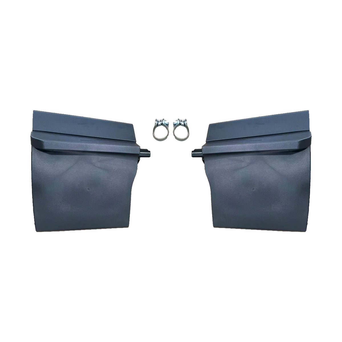 GA-FR-166-1-Pair Gray Truck Quarter Fender W/ Clamp LH&RH For Freightliner Cascadia 2018-2024