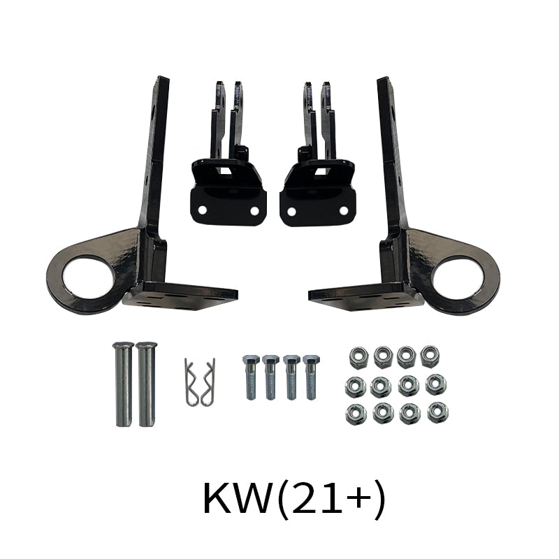 GA-BKKW21B   Black Deer Guard Bracket For Kenworth T680 Next Gen 2022+