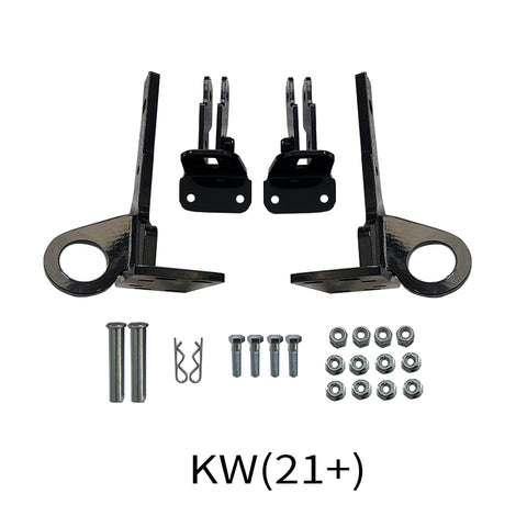 GA-BKKW21B   Black Deer Guard Bracket For Kenworth T680 Next Gen 2022+