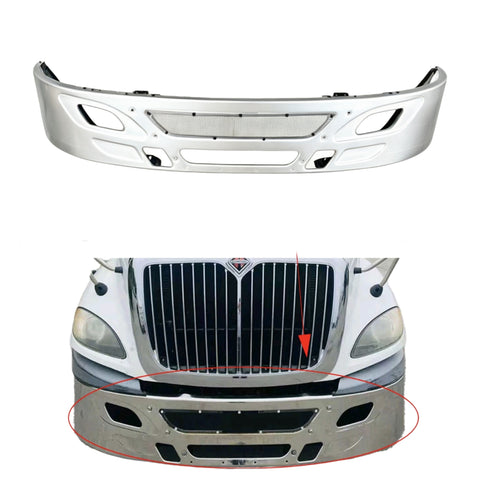 GA-IN-013D Bumper Chrome with Bracket For International Prostar 2007 2008 2009 2010 2011 2012 2013 2014 2015 2016 2017