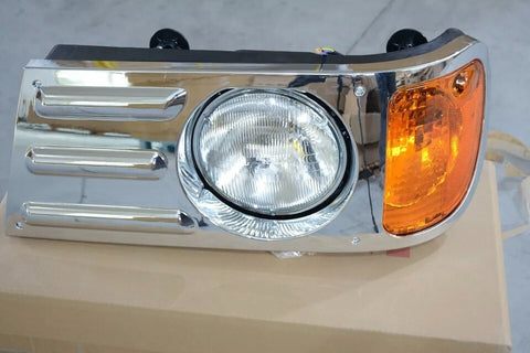 GA-MK-012BR Headlight Chrome - Passenger Side For Mack Granite CV713