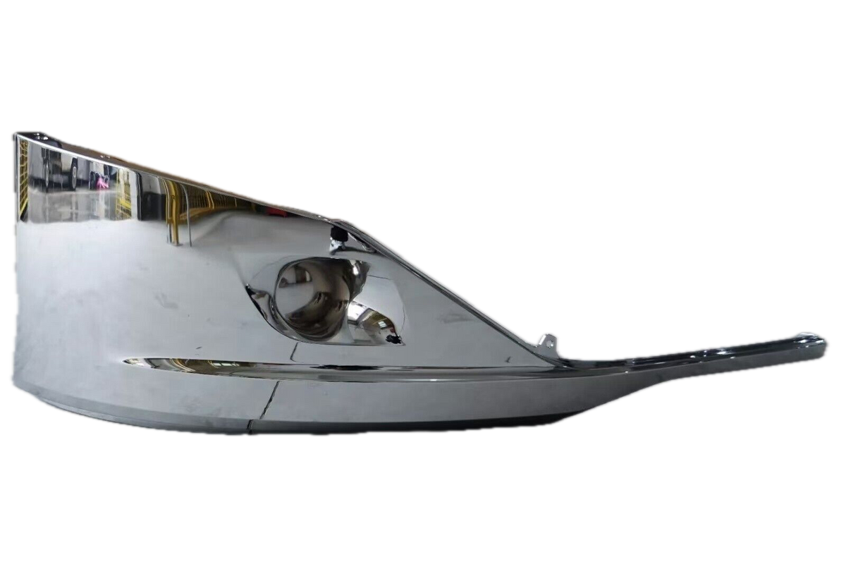 GA-KW-044-1-1D-R Chrome Bumper Corner With Hole Rh For 2022+ Kenworth T680 2022 2023 2024 2025