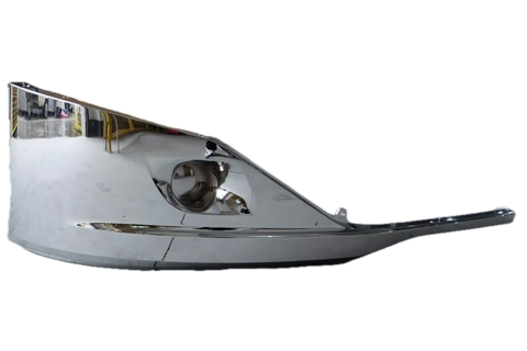 GA-KW-044-1-1D-R Chrome Bumper Corner With Hole Rh For 2022+ Kenworth T680 2022 2023 2024 2025