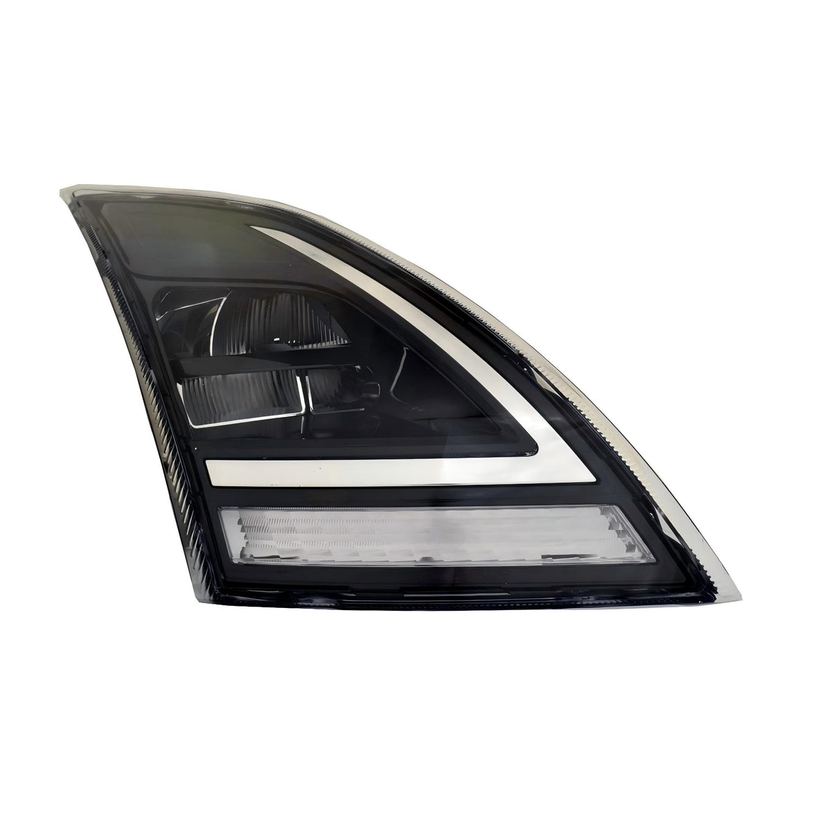 GA-V-096B-R Black Reflective LED Headlight W/O DRL W/LED Control Module Right Side For Volvo VNR&VNL  2018 2019 2020 2021 2022 2023