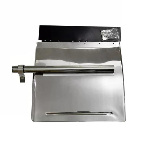 GA-V-027L Left Stainless Steel Quarter Fender 24"x 24" Semi Truck Freightliner Volvo VNL 2004 2005 2006 2007 2008 2009 2010 2011 2012 2013 2014 2015 2016 2017