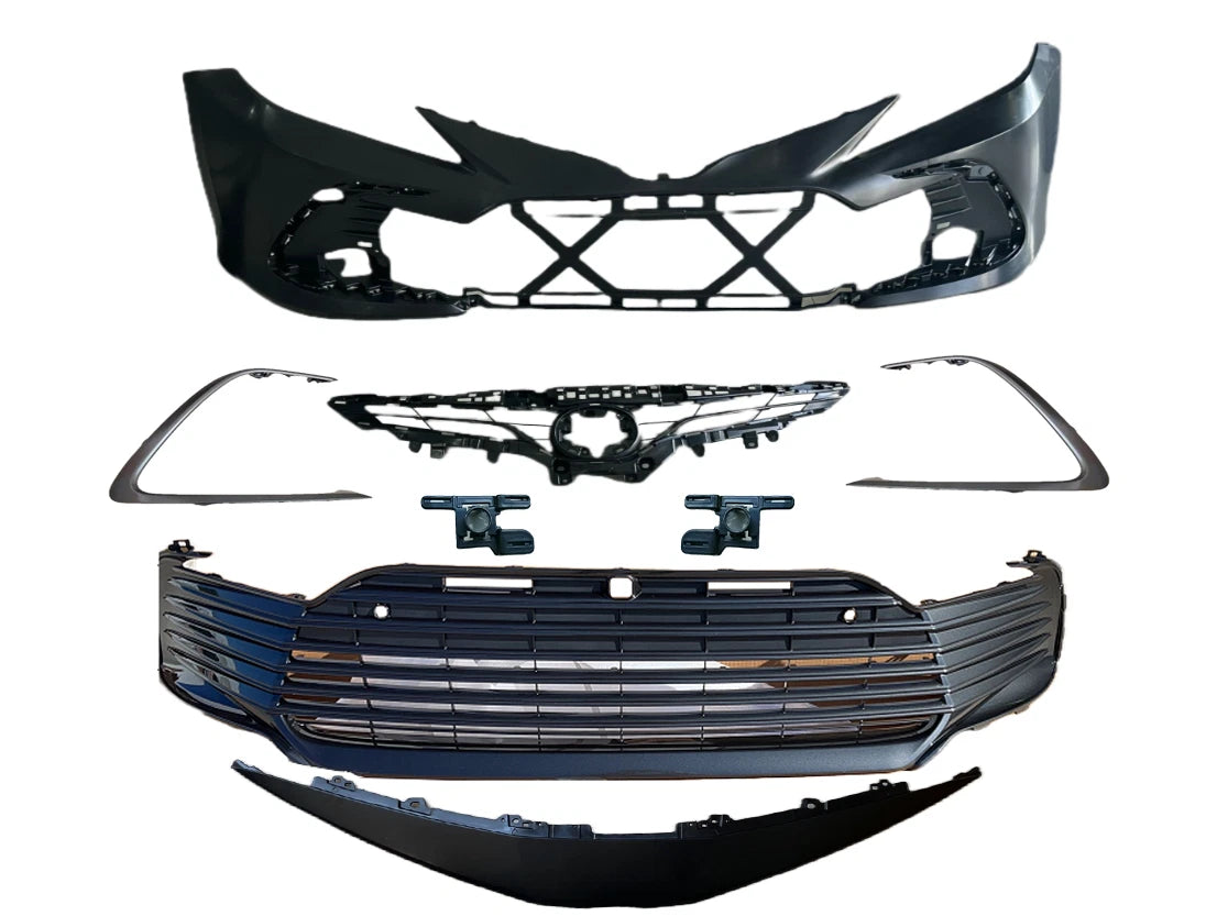 GA-01-1061 TOYOTA CAMRY 2021 2022 2023 LE FRONT BUMPER KIT WITH RADAR HOLE