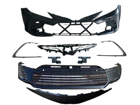 GA-01-1061 TOYOTA CAMRY 2021 2022 2023 LE FRONT BUMPER KIT WITH RADAR HOLE
