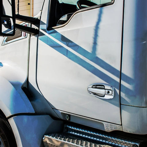 GA-KW-069-1-L Chrome Exterior Door Handle Covers Left Side For Kenworth T680/T880 2013 2014 2015 2016 2017 2018 2019 2020 2021 2022