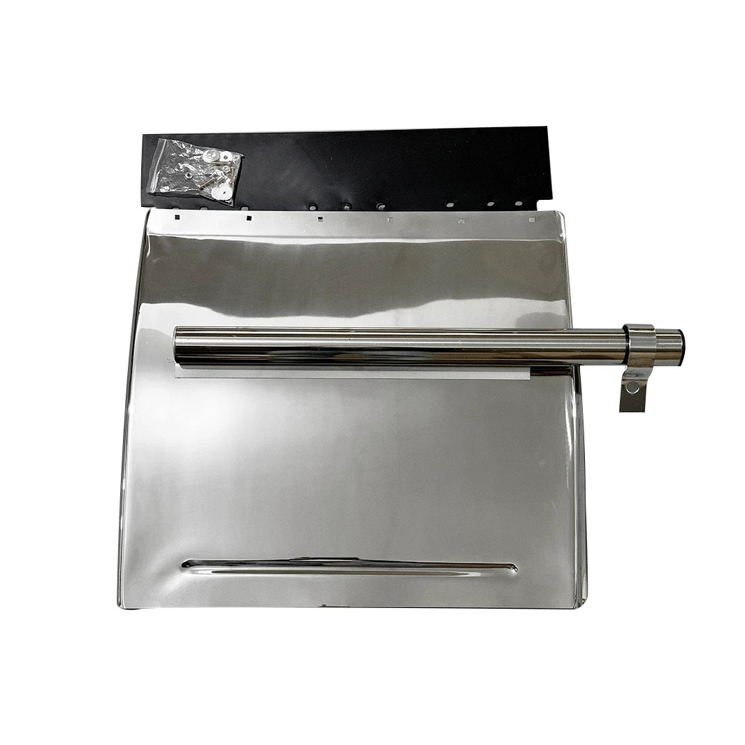 GA-V-027R Right Stainless Steel Quarter Fender 24"x 24" Semi Truck Freightliner Volvo VNL 2004 2005 2006 2007 2008 2009 2010 2011 2012 2013 2014 2015 2016 2017