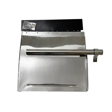 GA-V-027R Right Stainless Steel Quarter Fender 24"x 24" Semi Truck Freightliner Volvo VNL 2004 2005 2006 2007 2008 2009 2010 2011 2012 2013 2014 2015 2016 2017