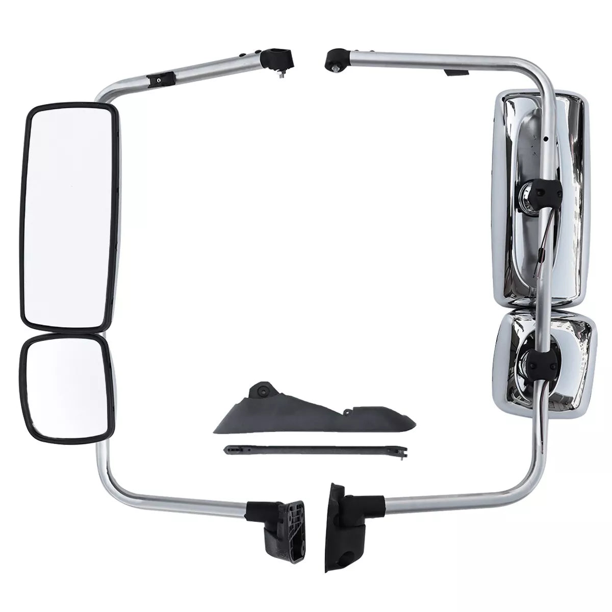 GA-IN-024C-R Chrome Door Mirror RH For International 4300 4200 2002-2018