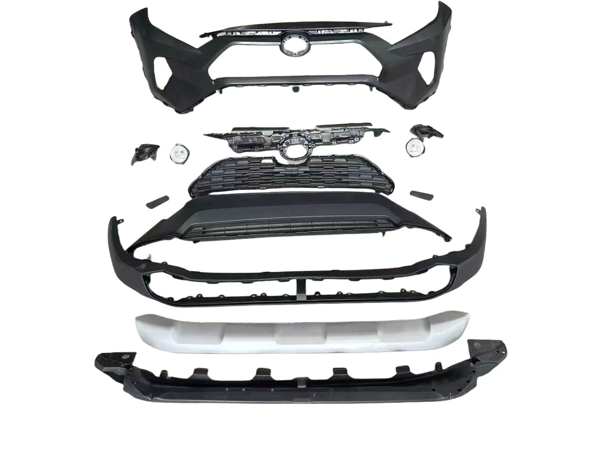 GA-RV19-010-1 Complete Front Bumper Kit W/Fog Lamp for Toyota Rav4 LE 2019 2020 2021