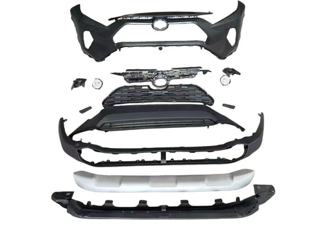 GA-RV19-010-1 Complete Front Bumper Kit W/Fog Lamp for Toyota Rav4 LE 2019 2020 2021