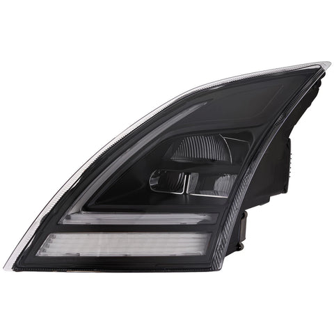 GA-V-096A-L Black Reflective LED Headlight W/DRL W/LED Control Module Left Side For Volvo VNR&VNL  2018 2019 2020 2021 2022 2023
