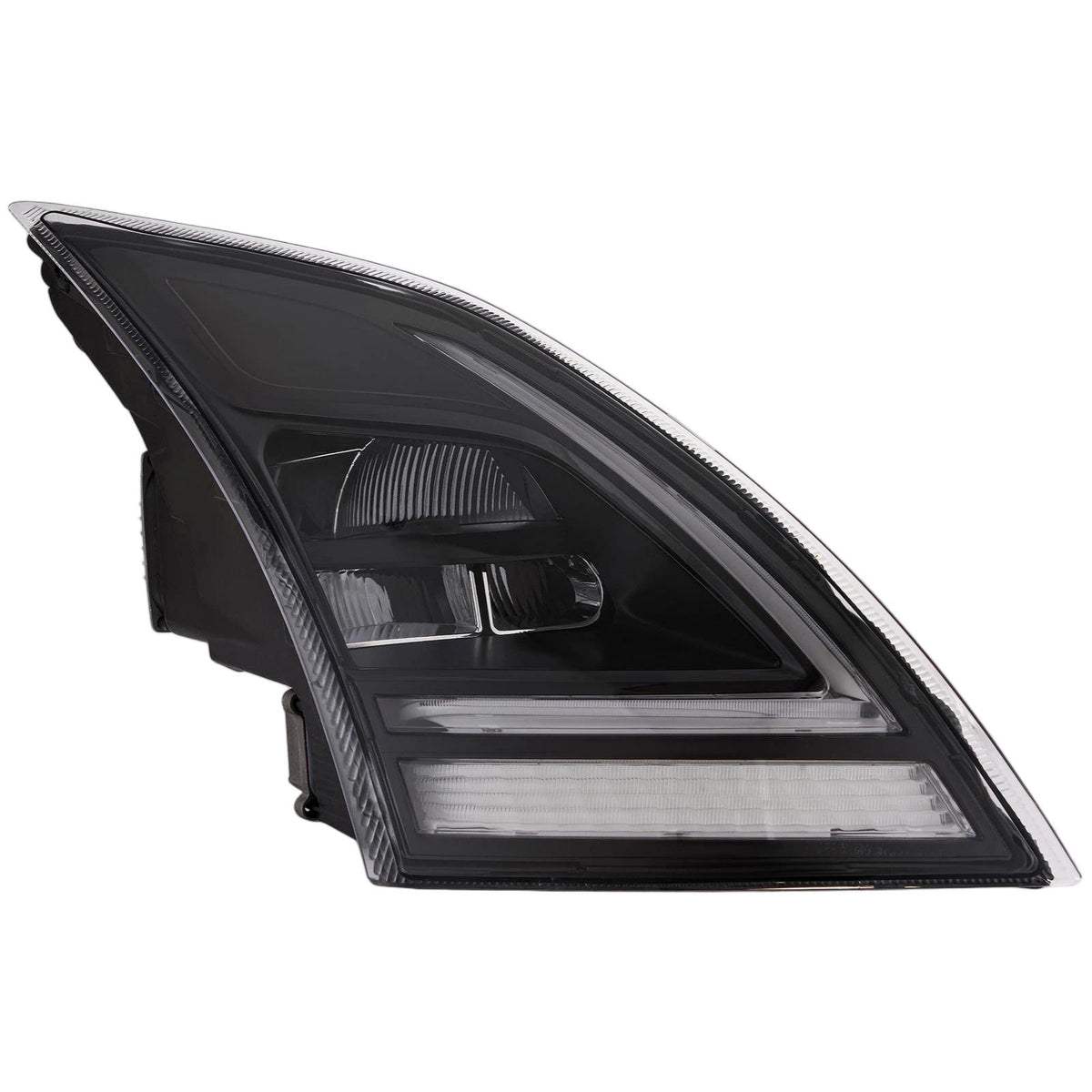 GA-V-096A-R Black Reflective LED Headlight W/DRL W/LED Control Module Right Side For Volvo VNR&VNL  2018 2019 2020 2021 2022 2023