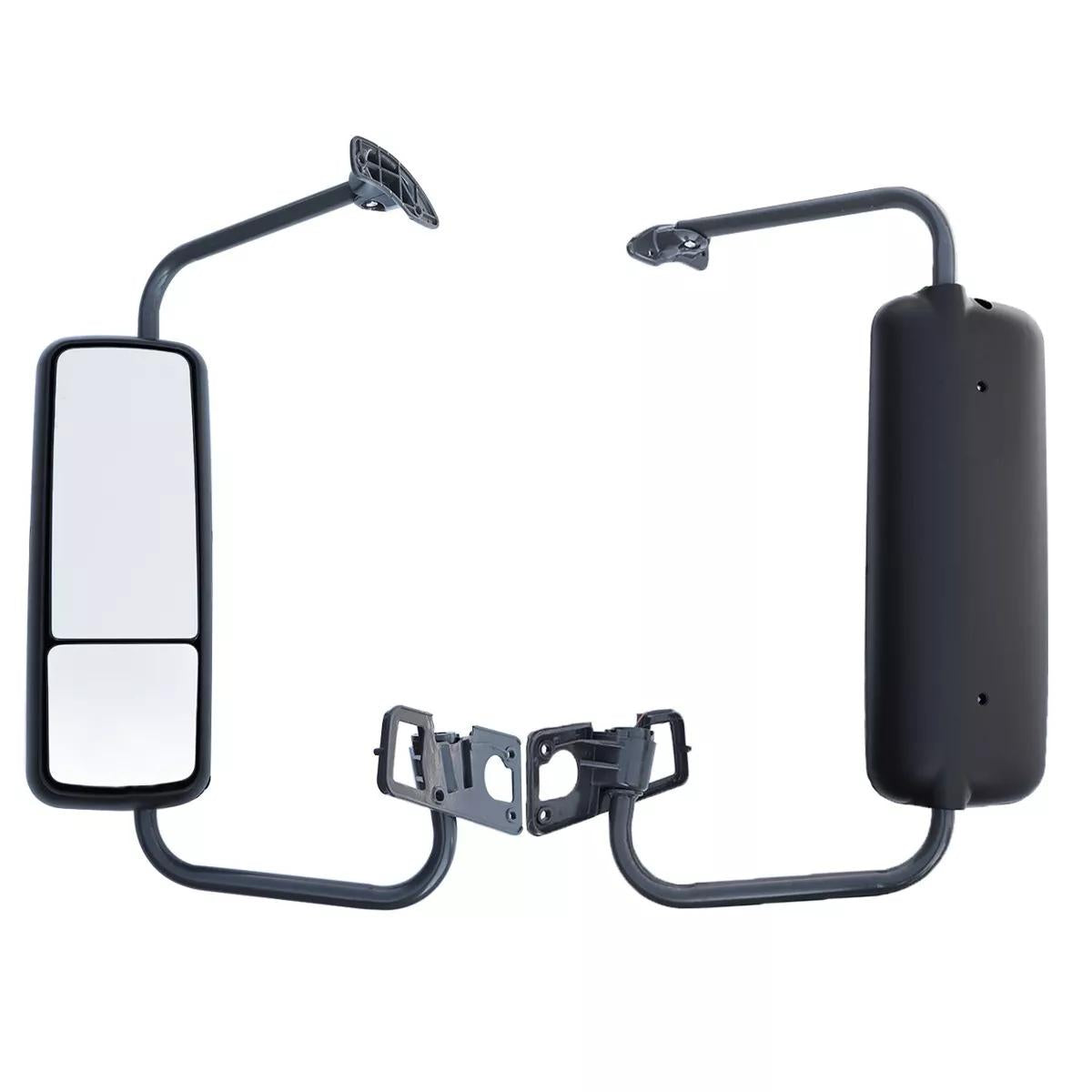 GA-FR-040C-L DOOR MIRROR BLACK WITH BRACKET LH For 2004 2005 2006 2007 2008 2009 2010 2011 2012 2013 2014 2015 2016 2017 2018 Freightliner Century/Columbia