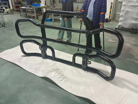 GA-DGCAS-3-S-VL25 Black Deer Guard Bumper PVC with Bracket for Volvo VNL 2017-2025