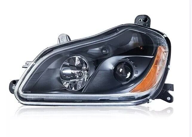 GA-KW-020B-L*Kenworth T680 2013 2014 2015 2016 2017 2018 2019 2020 2021 HEAD LAMP NORMAL BLACK