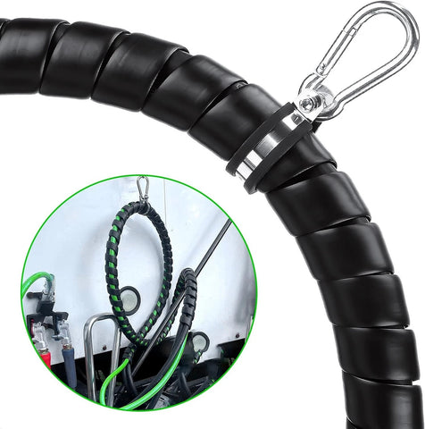 GA-RP301-12-B 12Ft 3 in 1 ABS & Air Power Line Hose Kit Wrap 7 Way Electrical Cable and Airlin