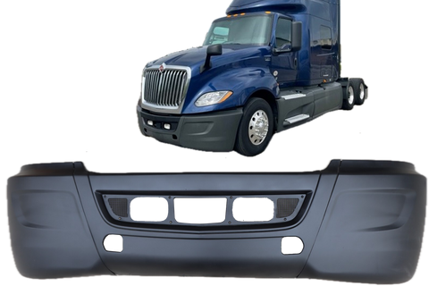 GA-IN-091B Bumper Assembly with Black Painted Center Trim For International LT625 2018 2019 2020 2021 2022 2023 2024