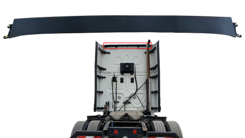 GA-FR-161 Cab Cabin Top Roof Mounted Spoiler Panel Fairing For Freightliner Cascadia 2018 2019 2020 2021 2022 2023 2024