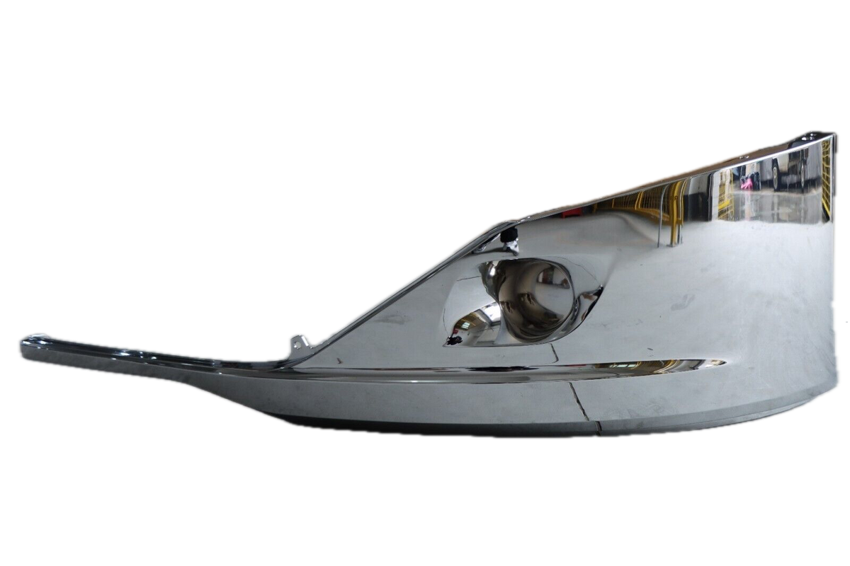 GA-KW-044-1-1D-L Chrome Bumper Corner With Hole Lh For 2022+ Kenworth T680 2022 2023 2024 2025