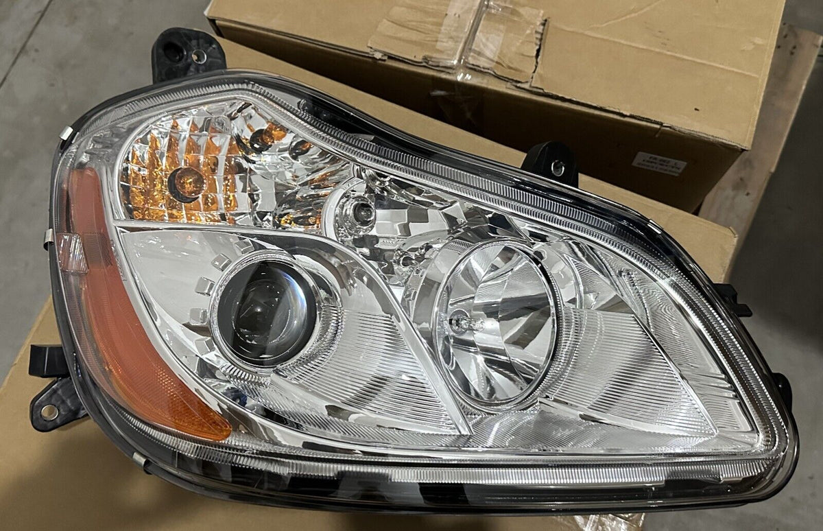 GA-KW-020B-R*Kenworth T680 2013 2014 2015 2016 2017 2018 2019 2020 2021 HEAD LAMP NORMAL BLACK