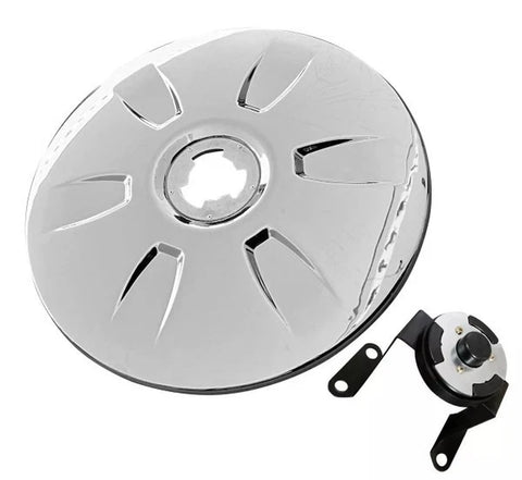 GA-FR-105B Wheel Hub Cap Chrome For Freightliner Cascadia 2018 2019 2020 2021 2022 2023 2024