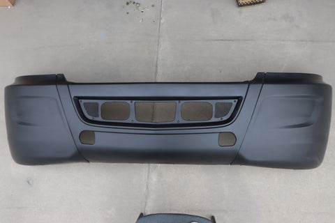 GA-IN-091B Bumper Assembly with Black Painted Center Trim For International LT625 2018 2019 2020 2021 2022 2023 2024