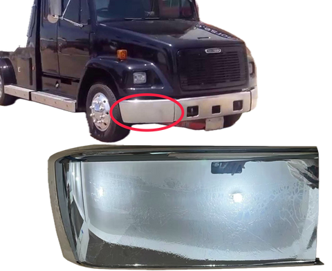 GA-FR-148-2-R Chrome Corner Bumper Right Side For Freightliner Fl50,60,70,80,106,112 1991-2015