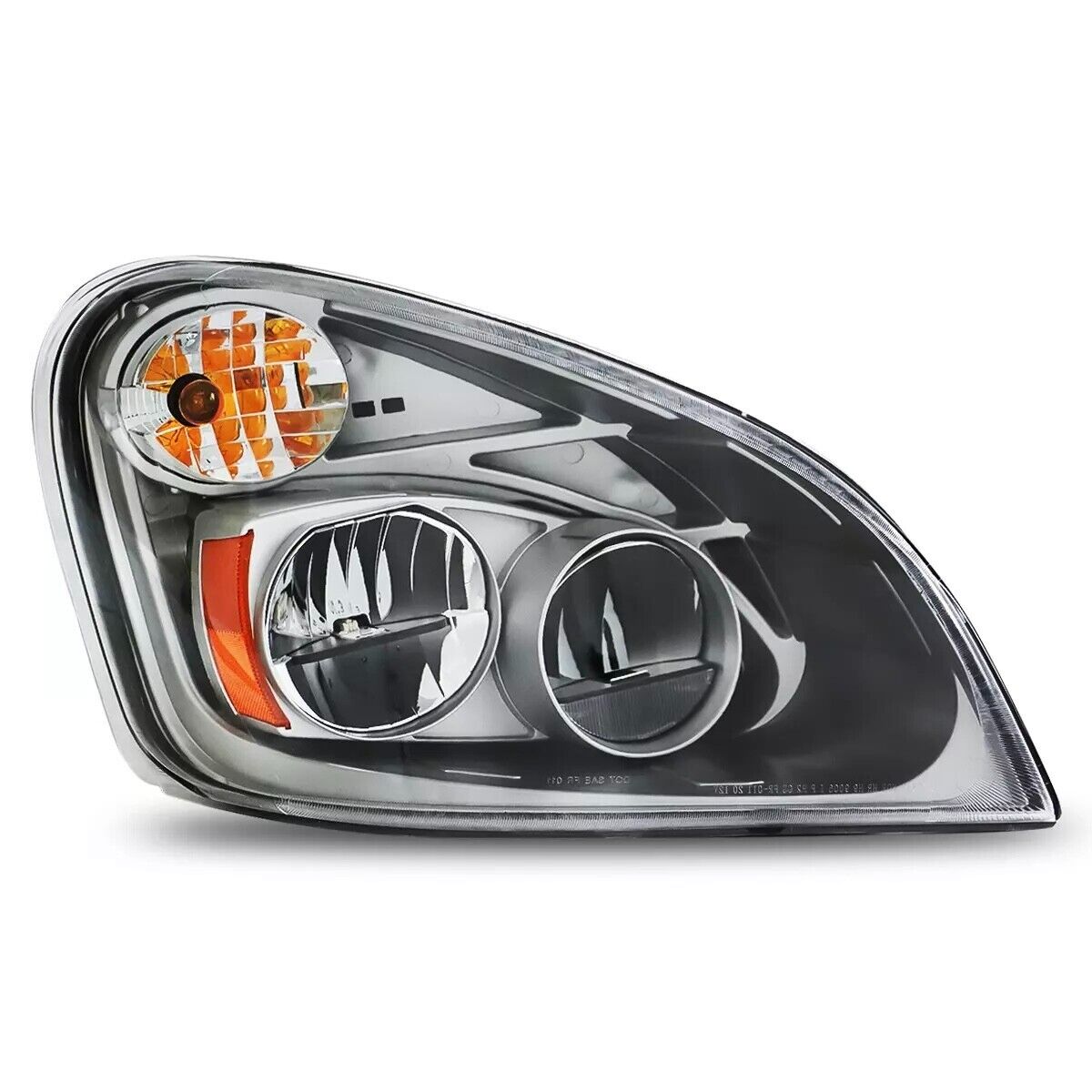 GA-FR-011D-R For 2008 2009 2010 2011 2012 2013 2014 2015 2016 2017 Freightliner Cascadia Silver reflective LED headligth RH