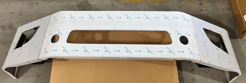 GA-V-114 Current Stainless Steel Chrome Bumper Assembly with Foglamp Hole 16.5" For Volvo VNL 2018 2019 2020 2021 2022 2023