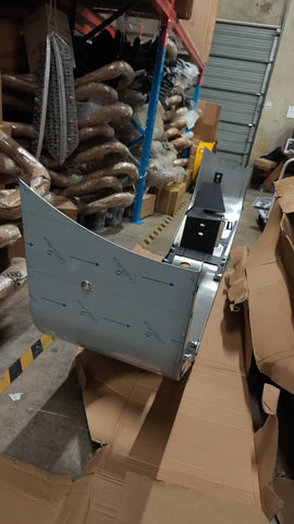 GA-V-114 Current Stainless Steel Chrome Bumper Assembly with Foglamp Hole 16.5" For Volvo VNL 2018 2019 2020 2021 2022 2023