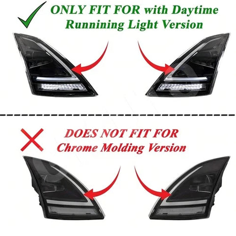 GA-V-096A-R Black Reflective LED Headlight W/DRL W/LED Control Module Right Side For Volvo VNR&VNL  2018 2019 2020 2021 2022 2023