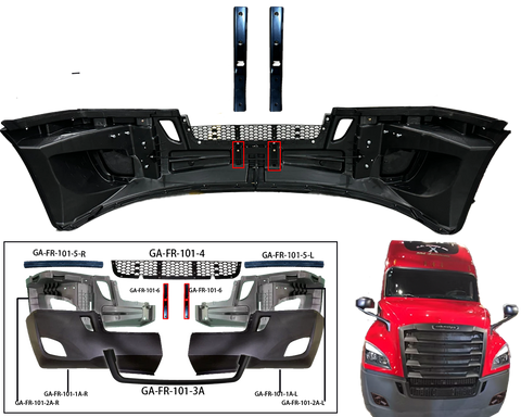 GA-FR-101-6 Bumper Bracket Driver or Passenger Side For Freightliner Cascadia 2018 2019 2020 2021 2022 2023 2024
