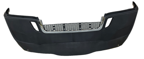 GA-FR-102D Front Bumper High W/O Fog Hole W/Chrome Stripe For Freightliner Cascadia 2018 2019 2020 2021 2022 2023 2024