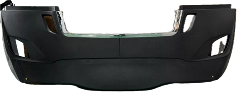 GA-FR-102C Front Bumper High W/ Fog Hole Chrome Stripe For Freightliner Cascadia 2018 2019 2020 2021 2022 2023 2024